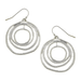 Susan Shaw Silver Round Swirl Earrings - Susan Shaw