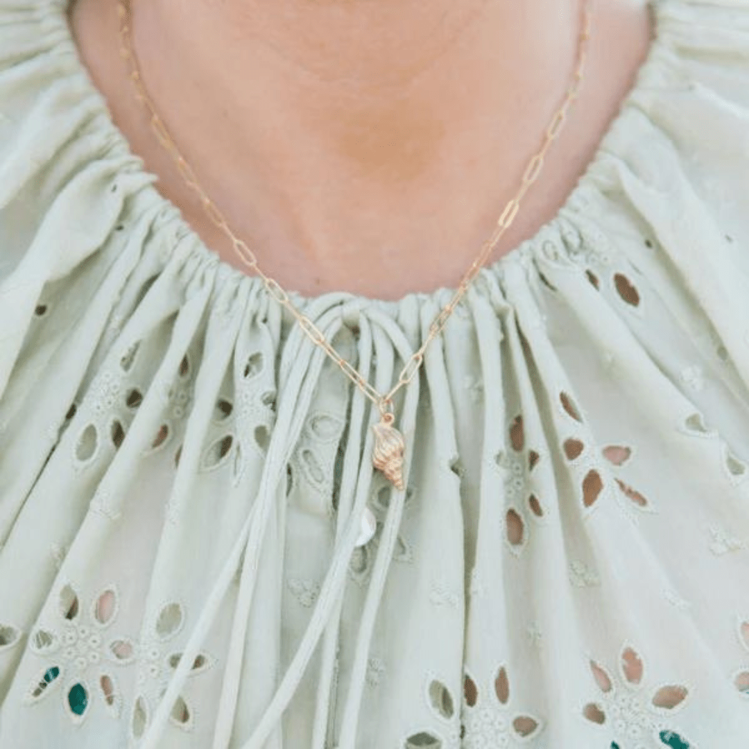 Susan Shaw Spiral Shell Necklace - Susan Shaw