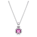 Swarovski Birthstone Square Pendant - Silver - Swarovski