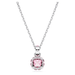 Swarovski Birthstone Square Pendant - Silver - Swarovski