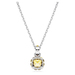 Swarovski Birthstone Square Pendant - Silver - Swarovski
