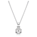 Swarovski Birthstone Square Pendant - Silver - Swarovski