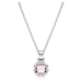 Swarovski Birthstone Square Pendant - Silver - Swarovski