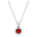 Swarovski Birthstone Square Pendant - Silver - Swarovski