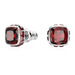 Swarovski Birthstone Square Studs - Silver - Swarovski