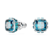 Swarovski Birthstone Square Studs - Silver - Swarovski