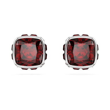 Swarovski Birthstone Square Studs - Silver - Swarovski