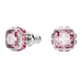 Swarovski Birthstone Square Studs - Silver - Swarovski