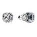 Swarovski Birthstone Square Studs - Silver - Swarovski