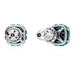 Swarovski Birthstone Square Studs - Silver - Swarovski