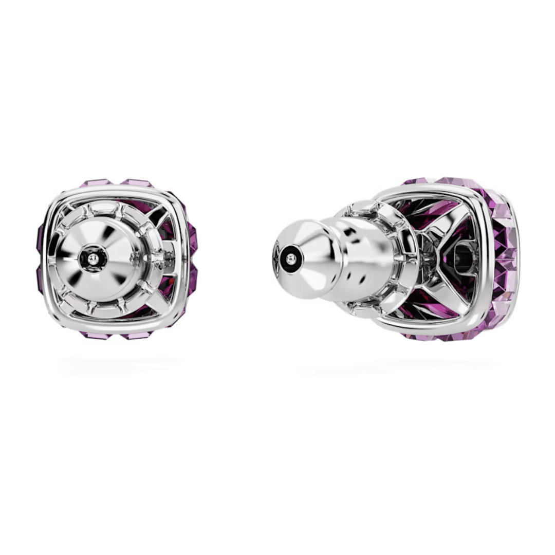 Swarovski Birthstone Square Studs - Silver - Swarovski