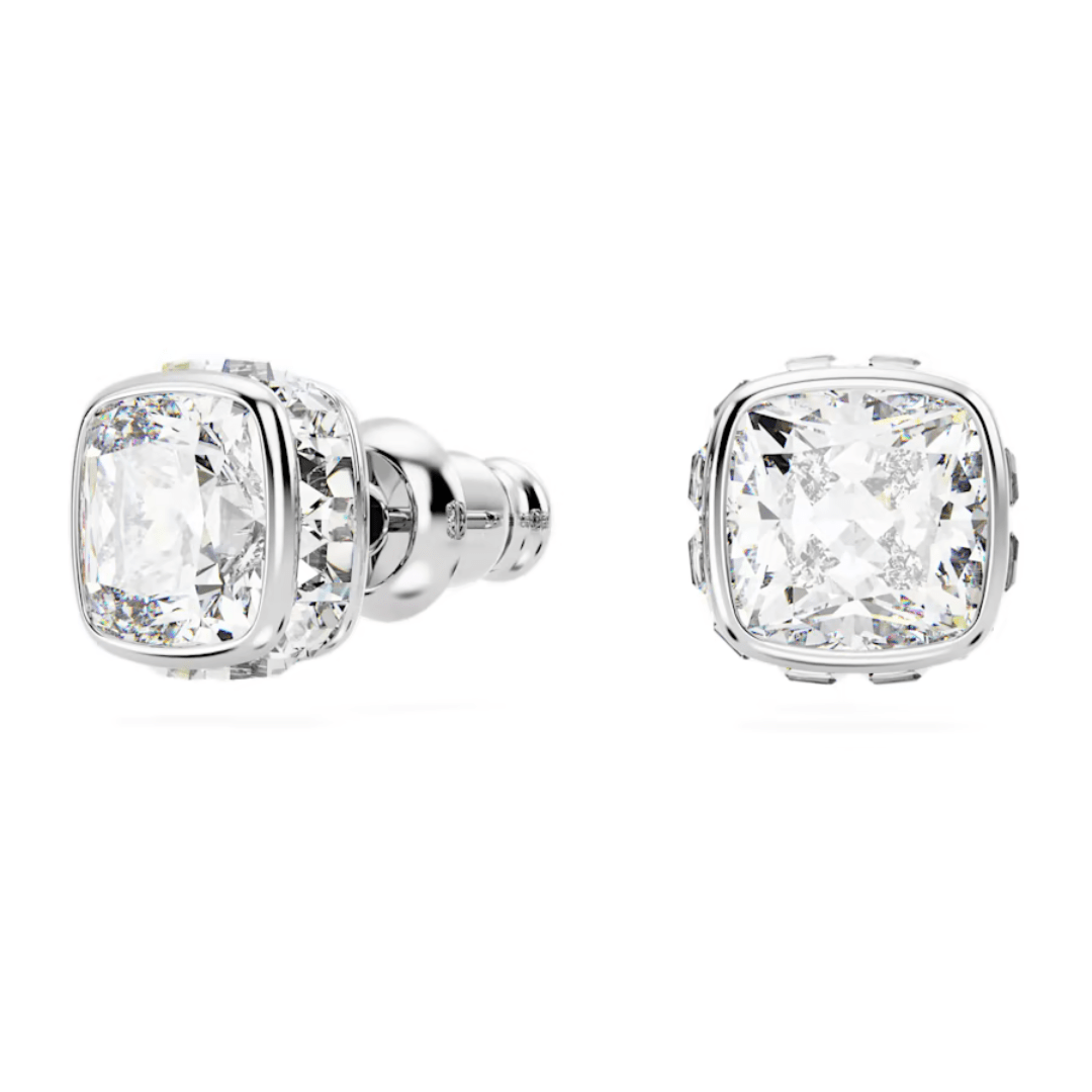 Swarovski Birthstone Square Studs - Silver - Swarovski