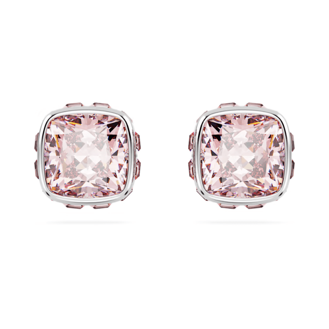Swarovski Birthstone Square Studs - Silver - Swarovski