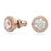 Swarovski Constella Pave Studs - Rose Gold - Swarovski