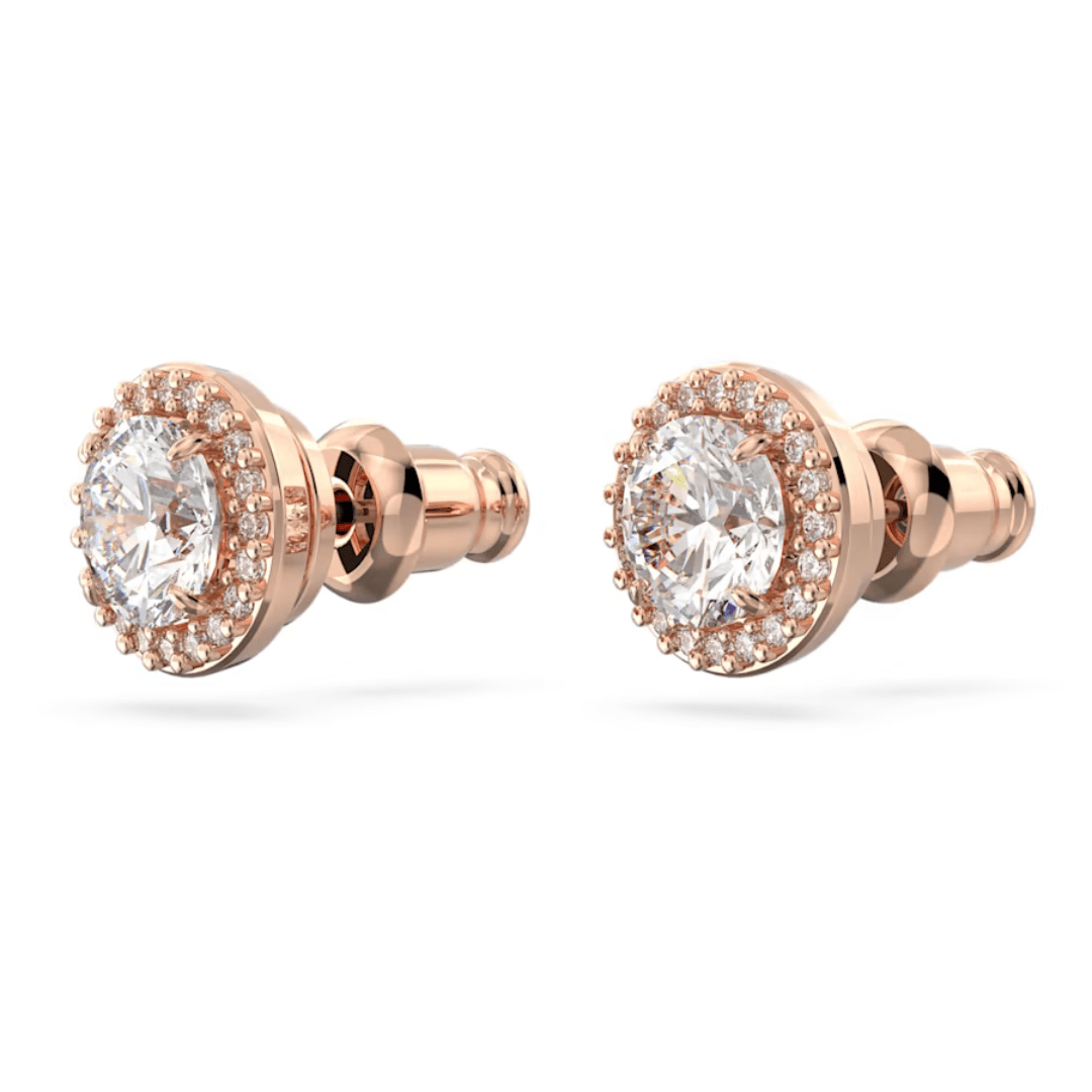 Swarovski Constella Pave Studs - Rose Gold - Swarovski