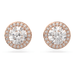 Swarovski Constella Pave Studs - Rose Gold - Swarovski