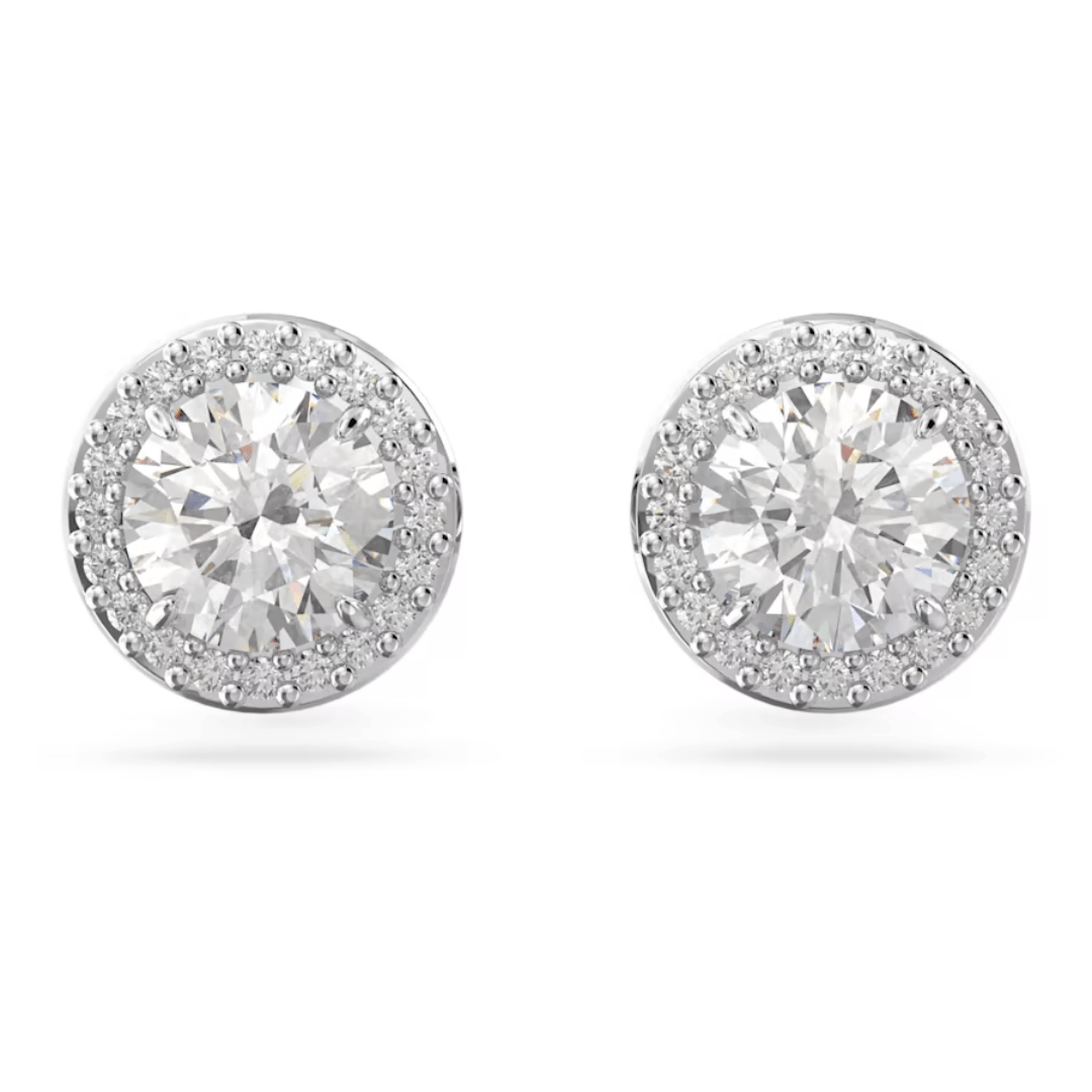 Swarovski Constella Pave Studs - Silver - Swarovski