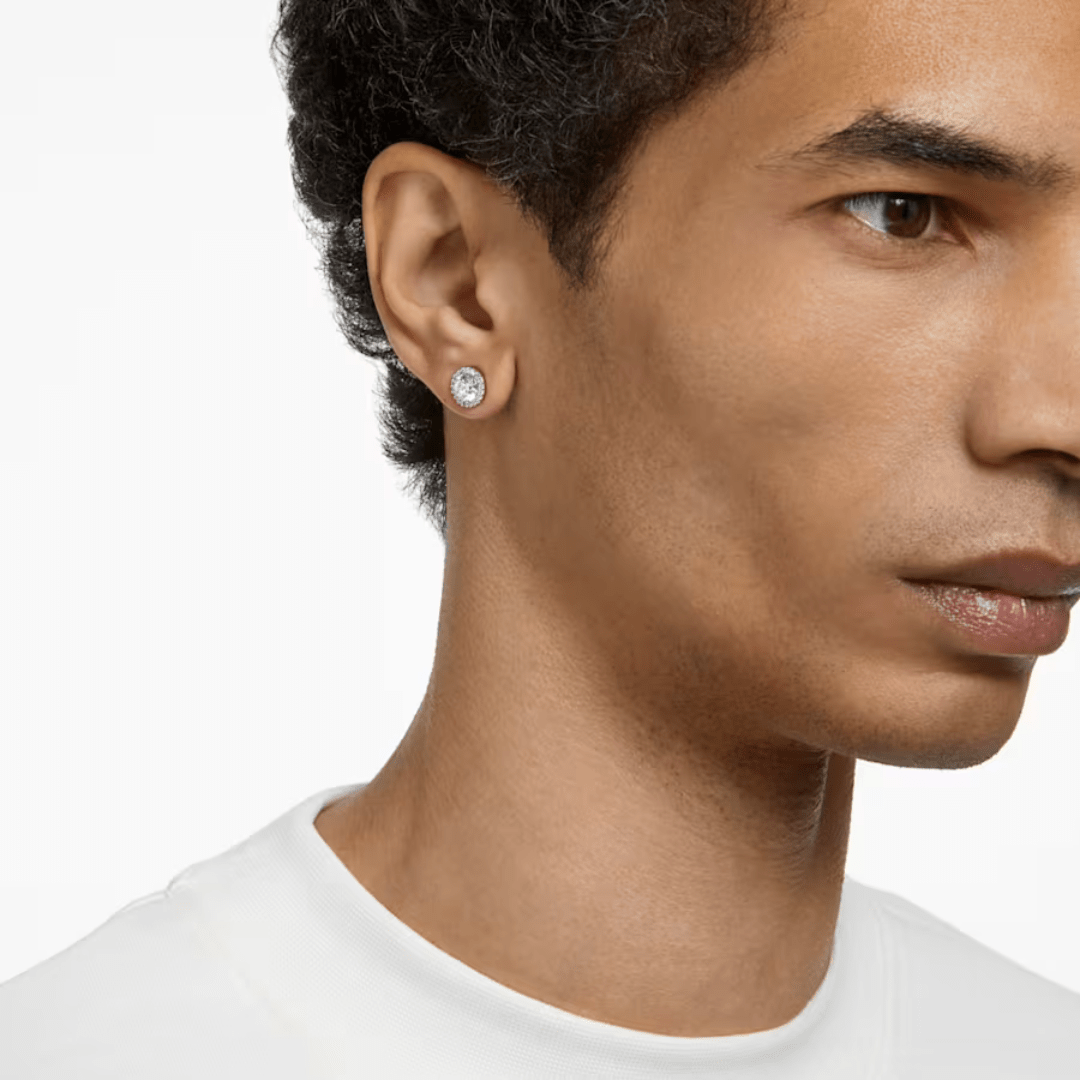 Swarovski Constella Pave Studs - Silver - Swarovski