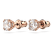 Swarovski Constella Round Studs - Rose Gold - Swarovski