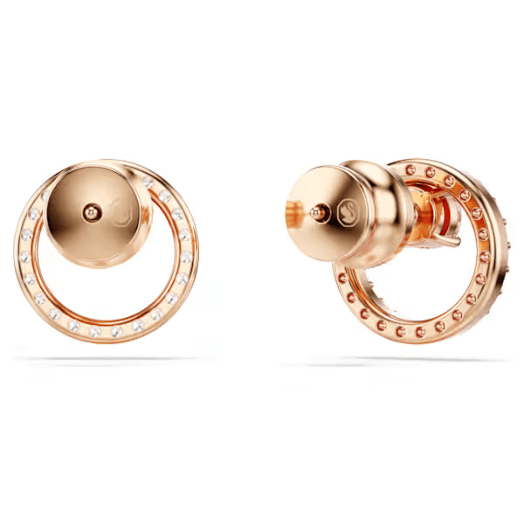 Swarovski Constella Stud Earrings - White/Rose Gold - Swarovski