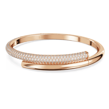 Swarovski Dextera Bangle - Crystal/Rose Gold - Medium - Swarovski