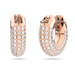 Swarovski Dextera Crystal Hoop Earrings - Rose Gold - Swarovski