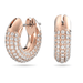 Swarovski Dextera Crystal Hoop Earrings - Rose Gold - Swarovski