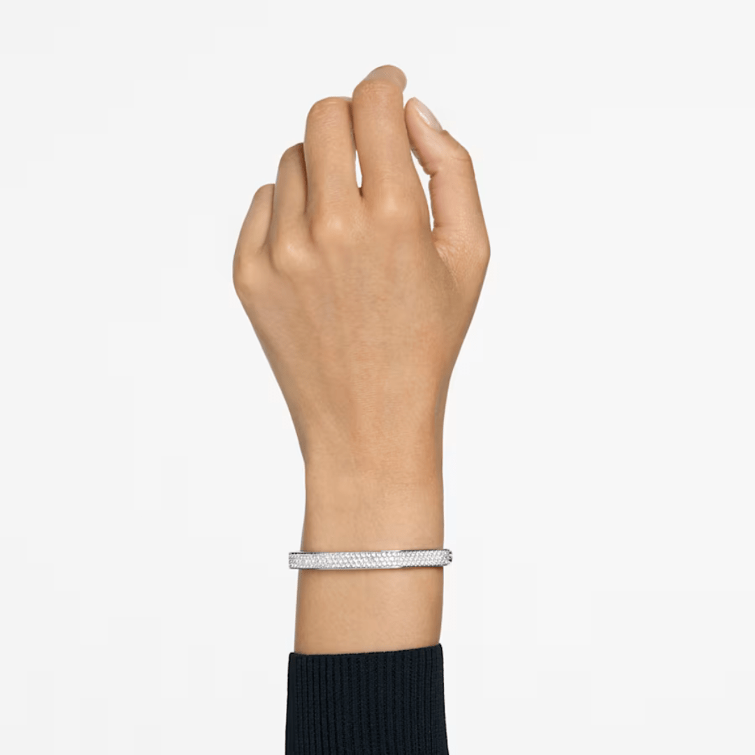 Swarovski Dextera Octagon Bengle - Silver - Large - Swarovski