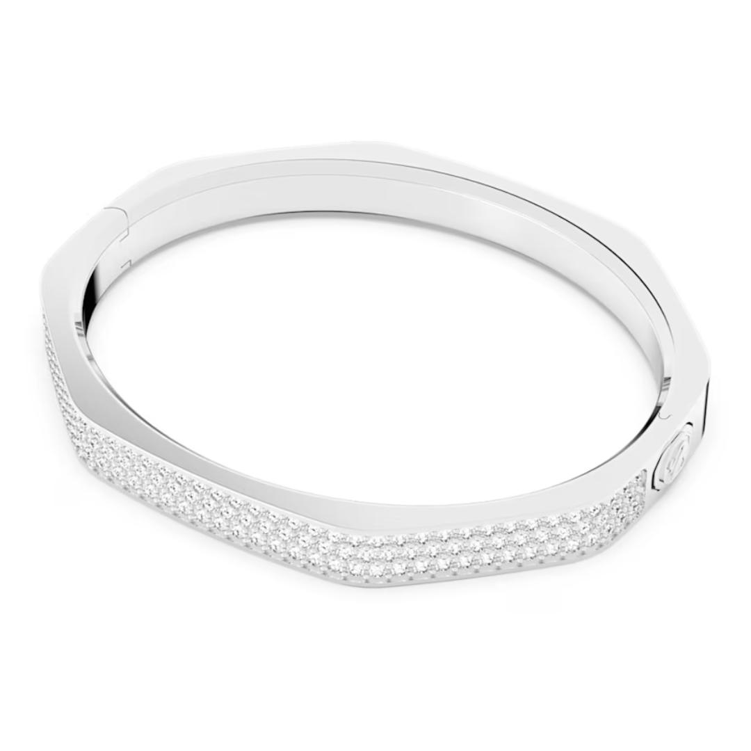 Swarovski Dextera Octagon Bengle - Silver - Large - Swarovski