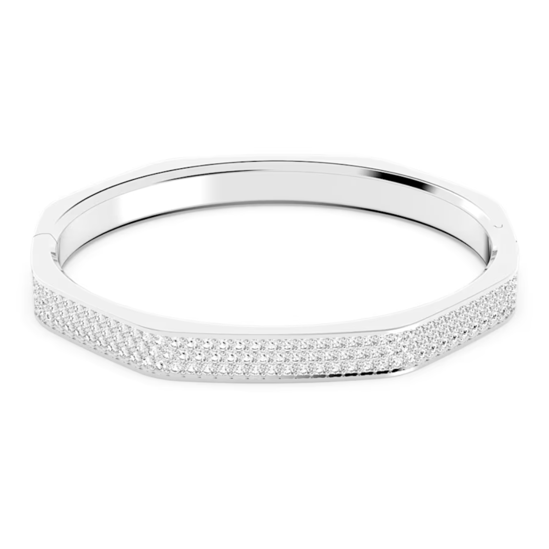 Swarovski Dextera Octagon Bengle - Silver - Large - Swarovski