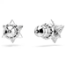 Swarovski Dextera Star Stud Earrings - White/Rhodium - Swarovski