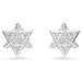 Swarovski Dextera Star Stud Earrings - White/Rhodium - Swarovski
