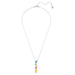 Swarovski Gema Y Pendant - Multicolor/Rhodium - Swarovski