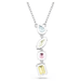Swarovski Gema Y Pendant - Multicolor/Rhodium - Swarovski