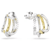 Swarovski Hyperbola Hoop Earrings - White/Mixed Metal - Swarovski