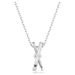 Swarovski Hyperbola Twist Pendant - White/Rhodium - Swarovski