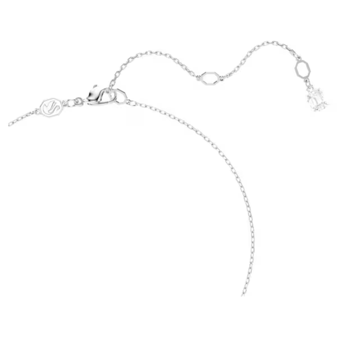 Swarovski Hyperbola Twist Pendant - White/Rhodium - Swarovski