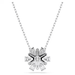 Swarovski Idyllia Snowflake Pendant Necklace - White/Rhodium - Swarovski