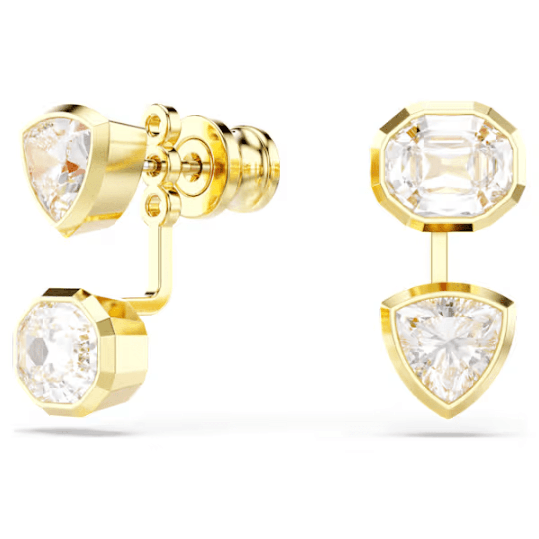Swarovski Imber Jacket Earrings - White/Gold - Swarovski