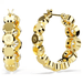 Swarovski Imber Round Hoop Earrings - White/Gold - Swarovski