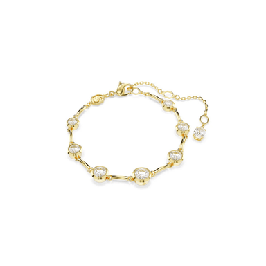 Swarovski Imber Tennis Bracelet - White/Gold Medium - Swarovski
