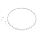 Swarovski Matrix 5mm Tennis Necklace - Crystal/Pearl/Rhodium - Swarovski