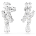 Swarovski Matrix Drop Earrings - White/Rhodium - Swarovski