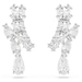 Swarovski Matrix Drop Earrings - White/Rhodium - Swarovski