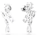 Swarovski Matrix Drop Earrings - White/Rhodium - Swarovski