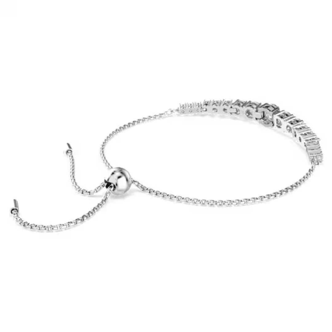 Swarovski Matrix Gradient Bracelet - White/Rhodium - Swarovski