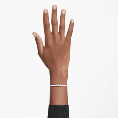 Swarovski Matrix Gradient Bracelet - White/Rhodium - Swarovski
