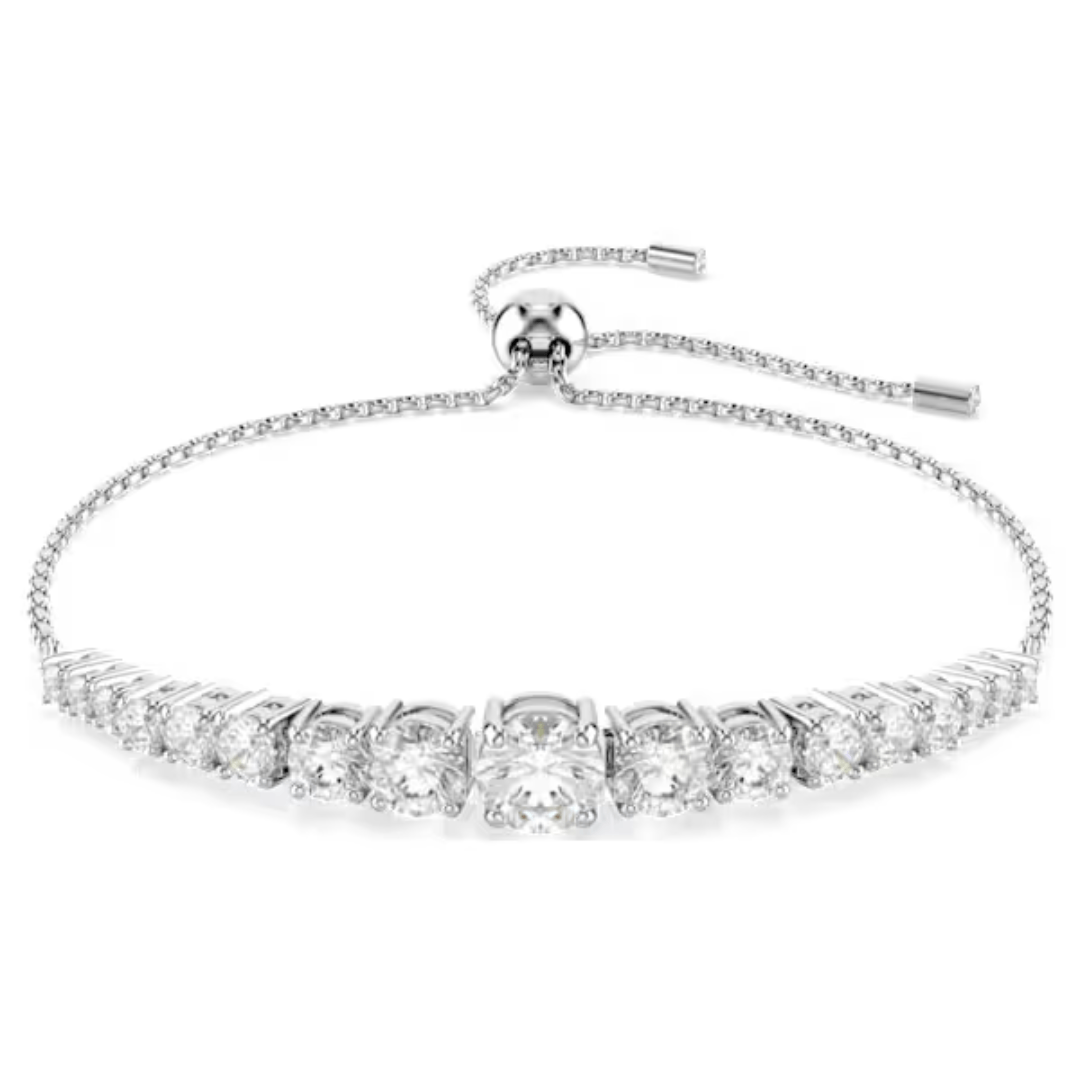 Swarovski Matrix Gradient Bracelet - White/Rhodium - Swarovski