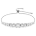 Swarovski Matrix Gradient Bracelet - White/Rhodium - Swarovski