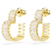 Swarovski Matrix Heart Hoop Earrings - White/Gold - Swarovski